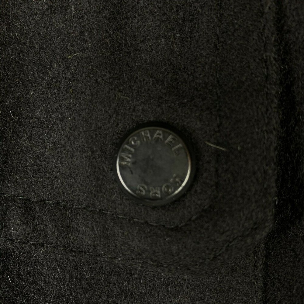 Michael Kors Black Wool Coat Wm Sz S - Picture 3 of 7